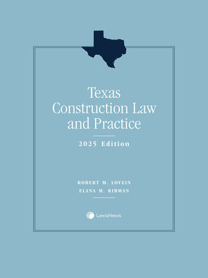 cover image of Texas Construction Law and Practice